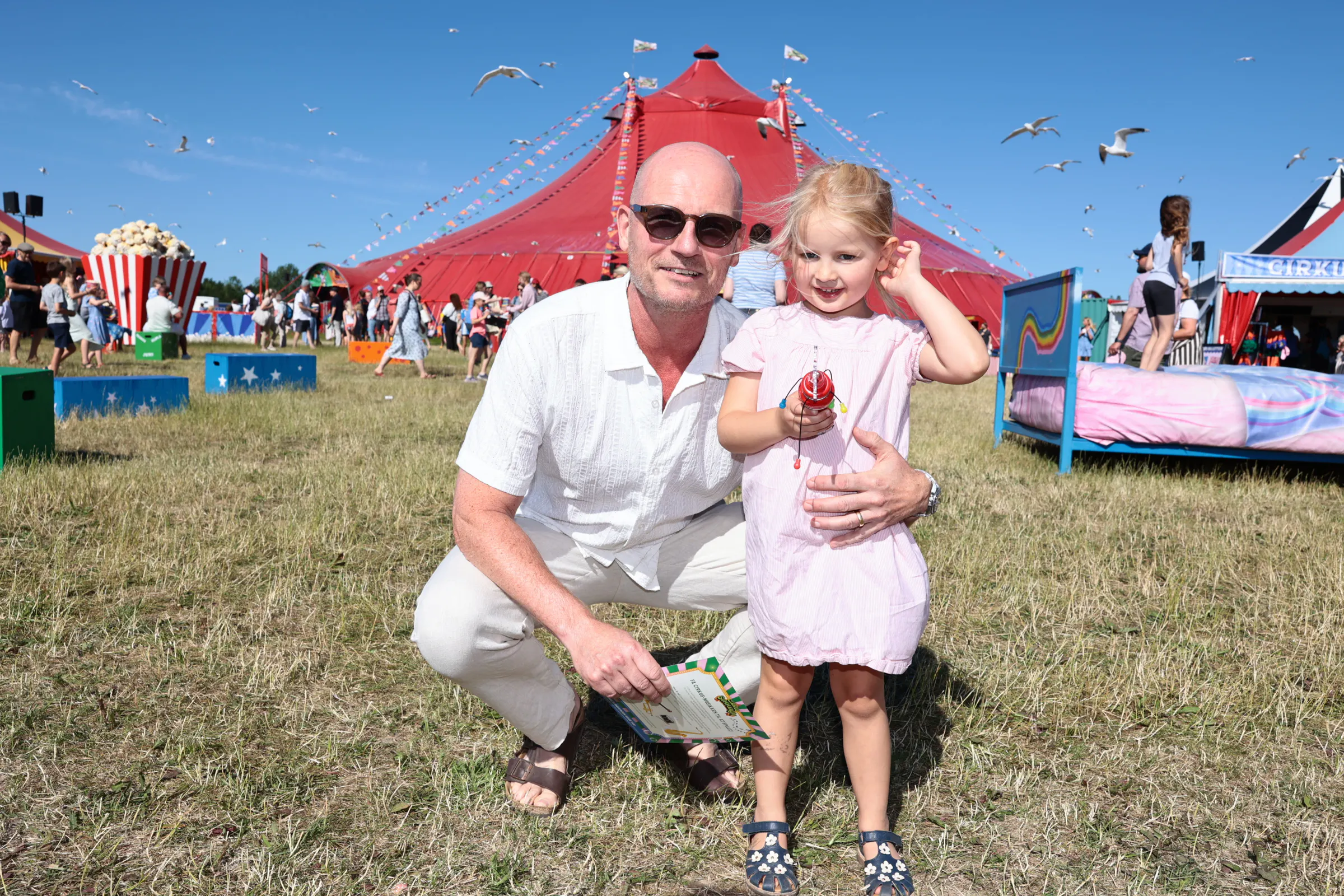 Lasse Sjørslev og datteren Molly, der er 4,5 år.