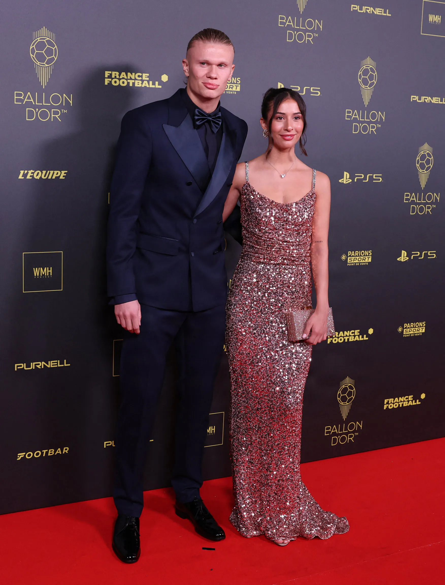 Erling Haaland og Isabel Johansen 