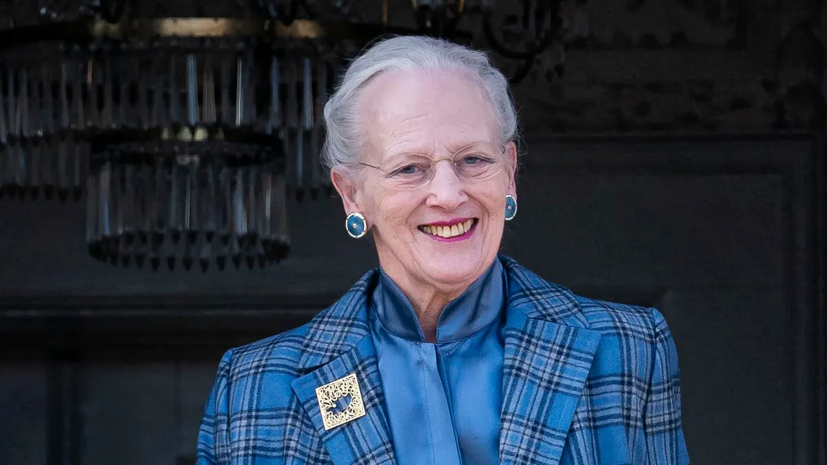 Dronning Margrethe under et tidligere ophold på Marselisborg Slot. 