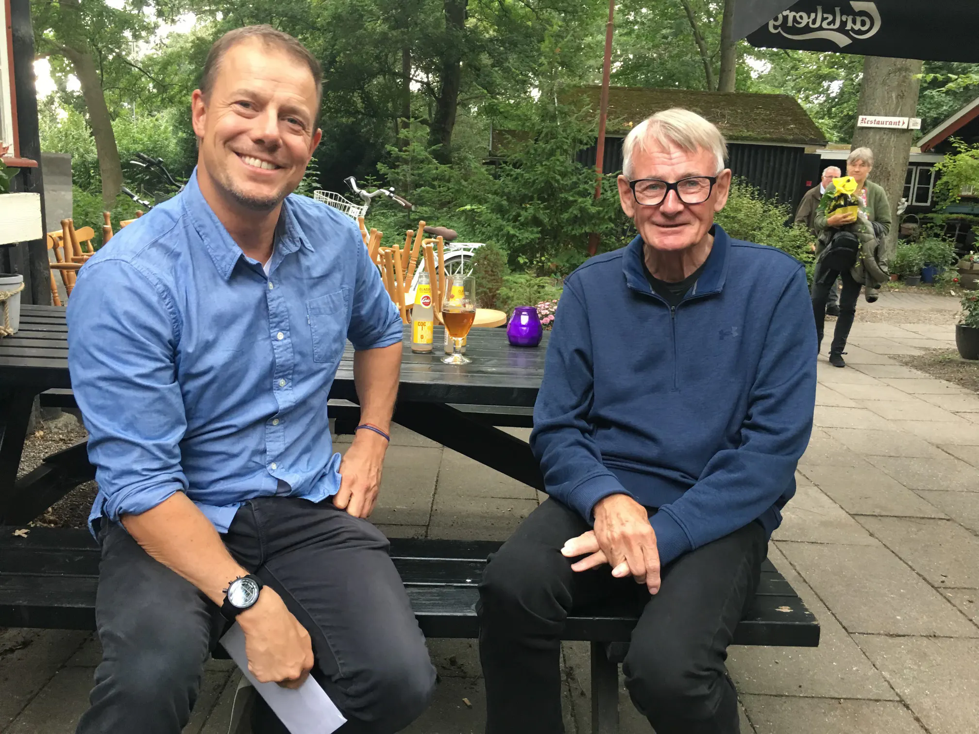 Morten Kirckhoff med sin far Mogens.