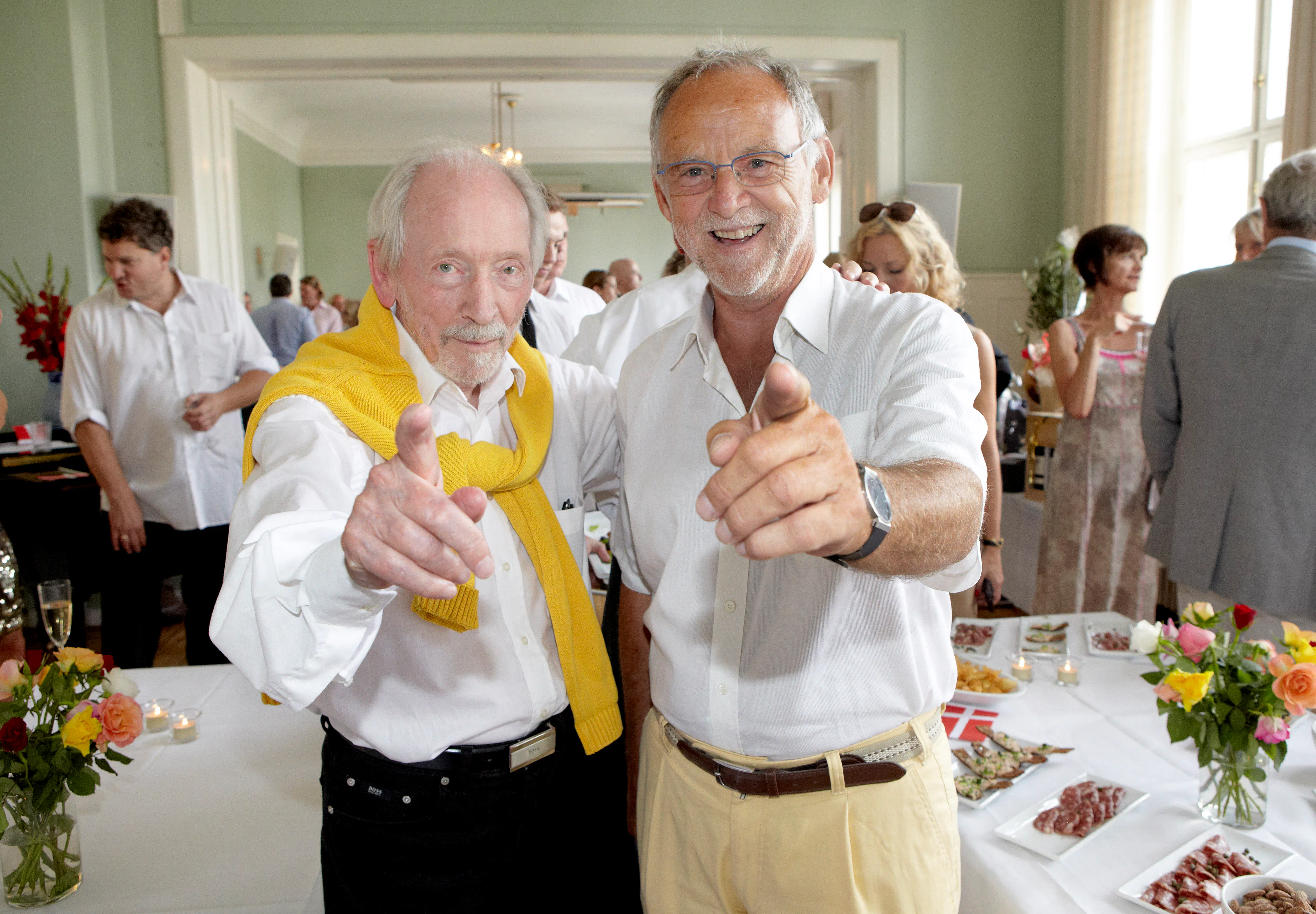 "Gorm og Gregers" aka Hans-Georg Møller og Gregers Dirckinck-Holmfeld.