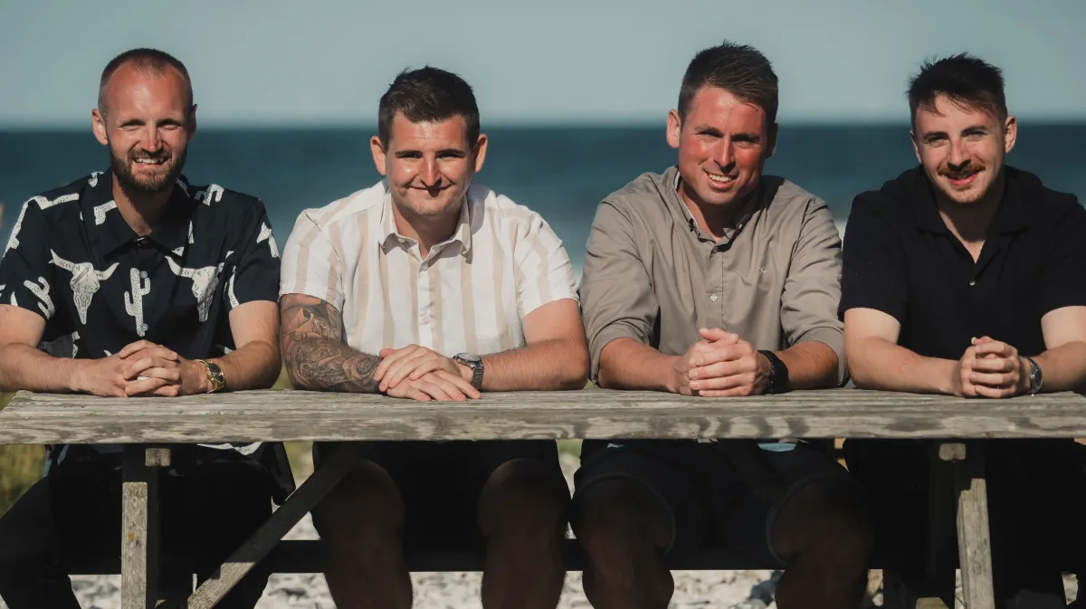 Christian, Marcus, Brian og Samuel var hovedpersoner i den seneste sæson af "Kærlighed hvor kragerne vender".