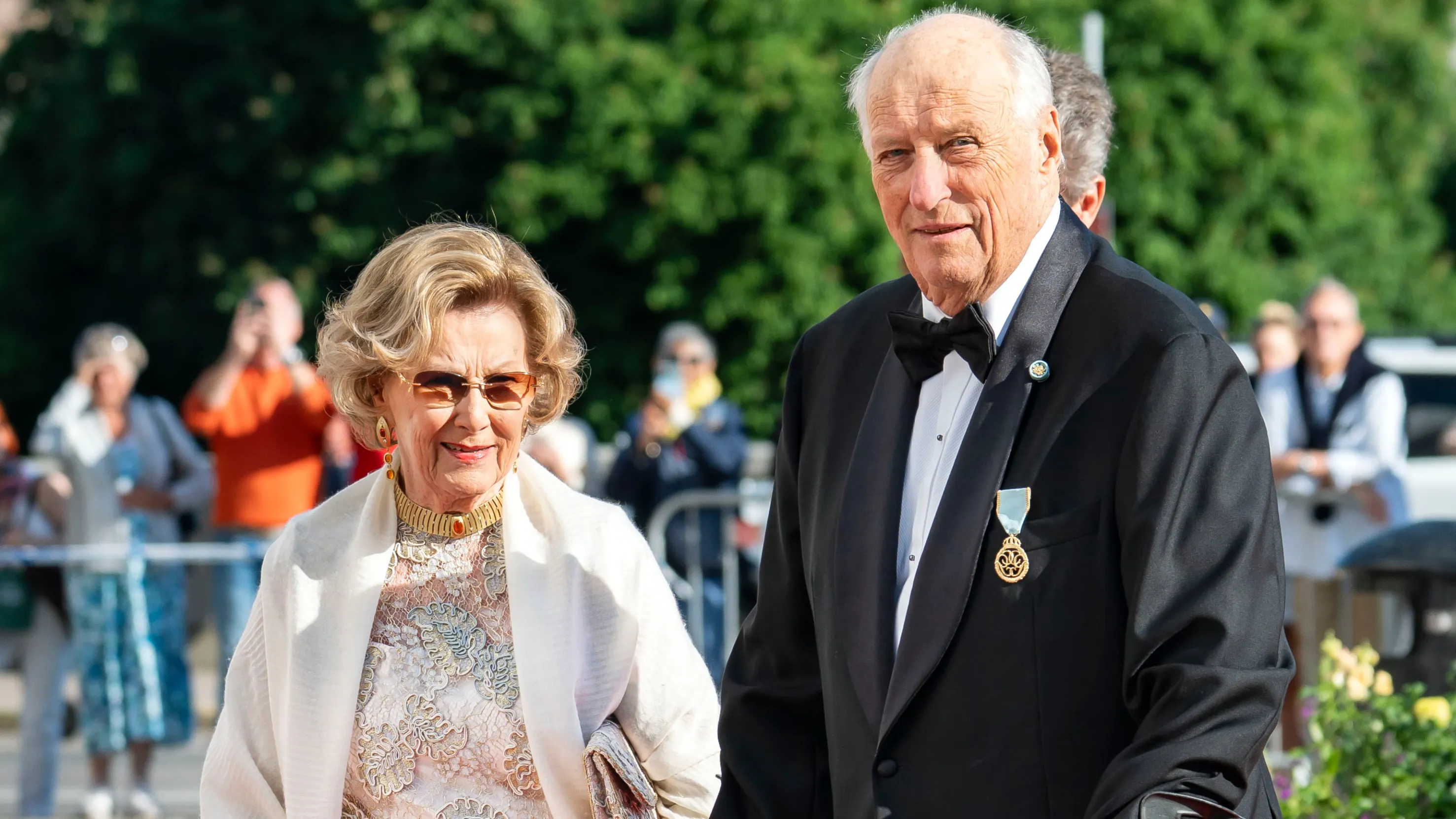 Dronning Sonja og kong Harald.