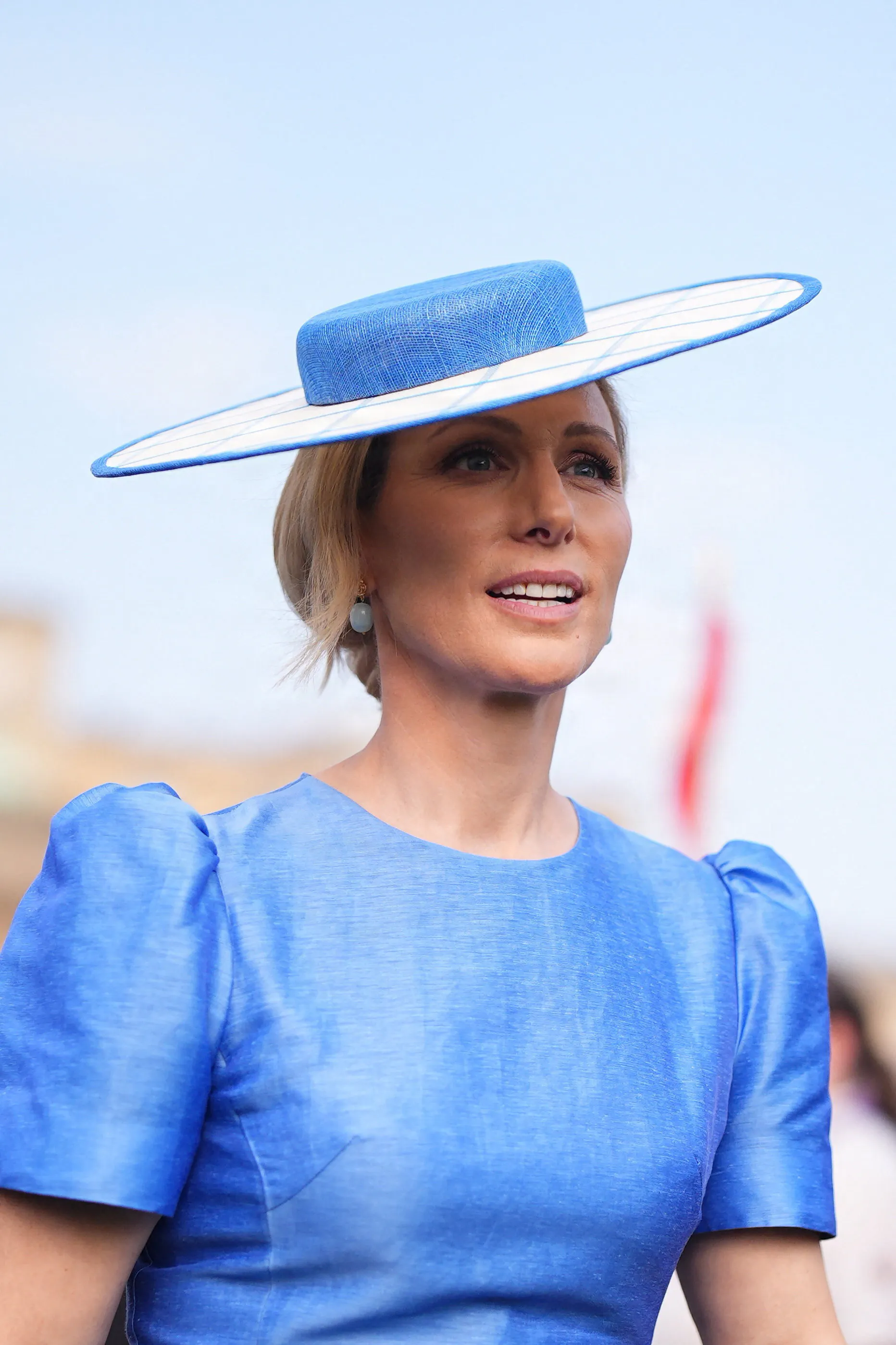 Zara Tindall during a Royal Garden Party at Buckingham Palace, London, to celebrate frontline workers from across the United Kingdom and recognise the dedication and contribution of those who serve their communities through volunteering, supporting charitable causes and working for emergency services May 8, 2026. Aaron Chown/Pool via REUTERS