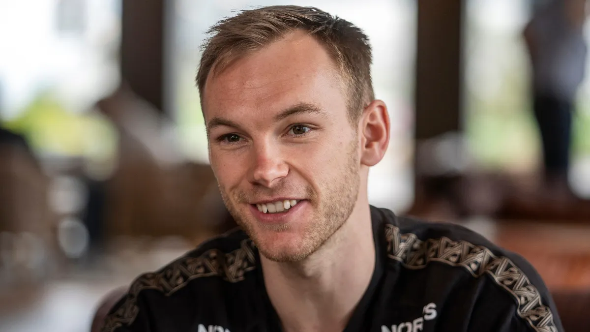 Mathias Gidsel har svømmet en tur over Lillebælt.