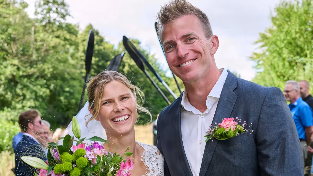 René Holten Poulsen og fru Birgitte.