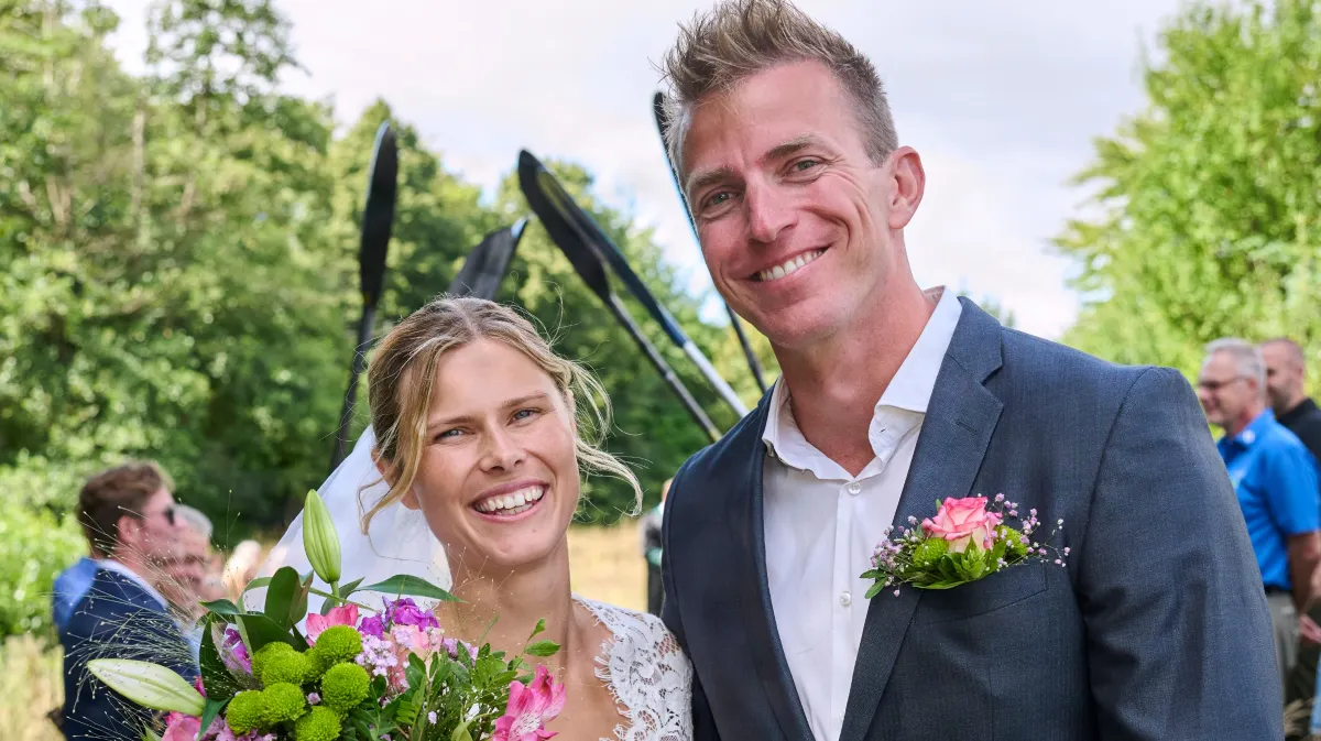 René Holten Poulsen og fru Birgitte.