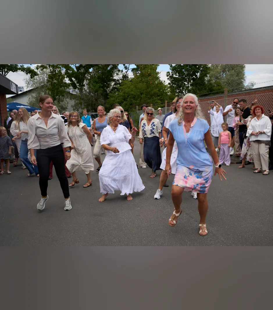 Kirsten Møldrup blev fejret med hygge og dans og masser af kærlighed.