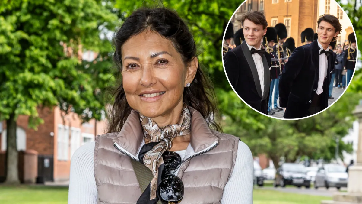 Grevinde Alexandra har været på ferie med sønnerne