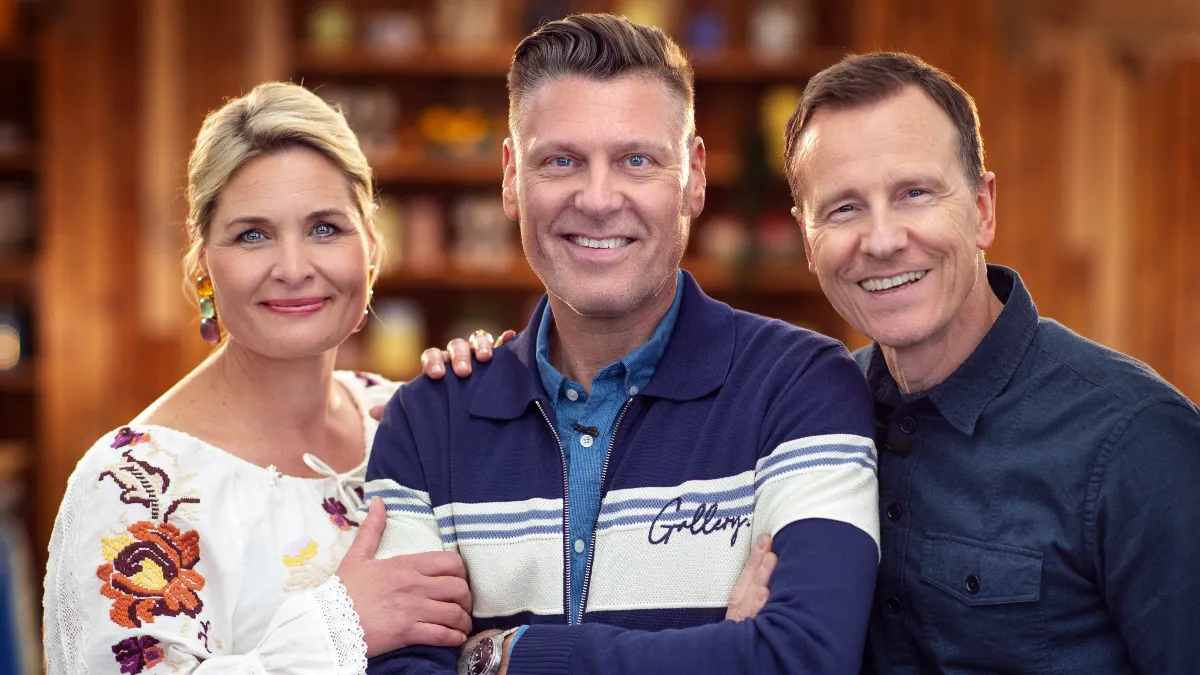 Katrine Foged Thomsen, Timm Vladimir og Markus Grigo er klar til endnu en sæson af "Den store bagedyst". 