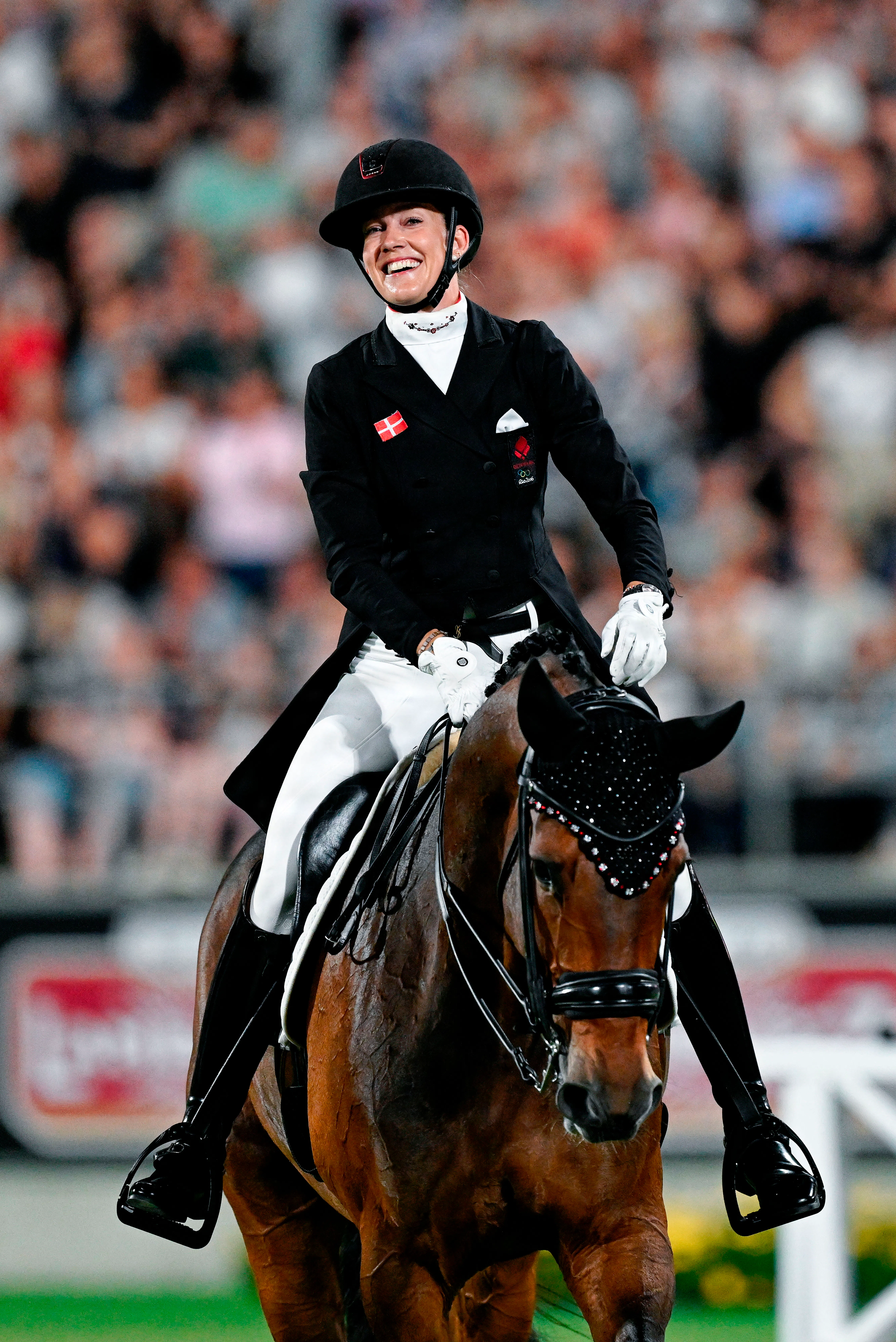 Cathrine Laudrup-Dufour på Mount St. John Freestyle til grand prix freestyle ved VM i dressur, Aachen, Tyskland, 15. august 2026.