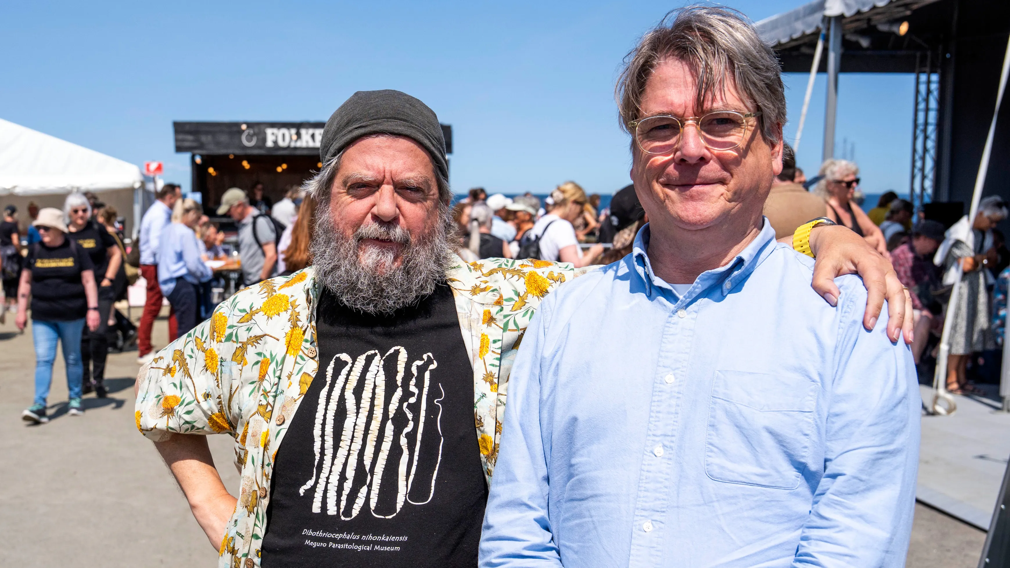 Anders Lund Madsen med sin bror, Peter Lund Madsen, som døde i august 2025. 