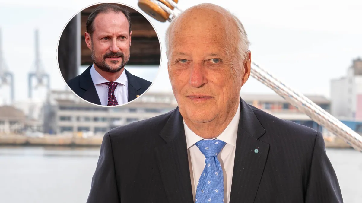 Kronprins Haakon har besøgt sin far kong Harald flere gange på hospitalet