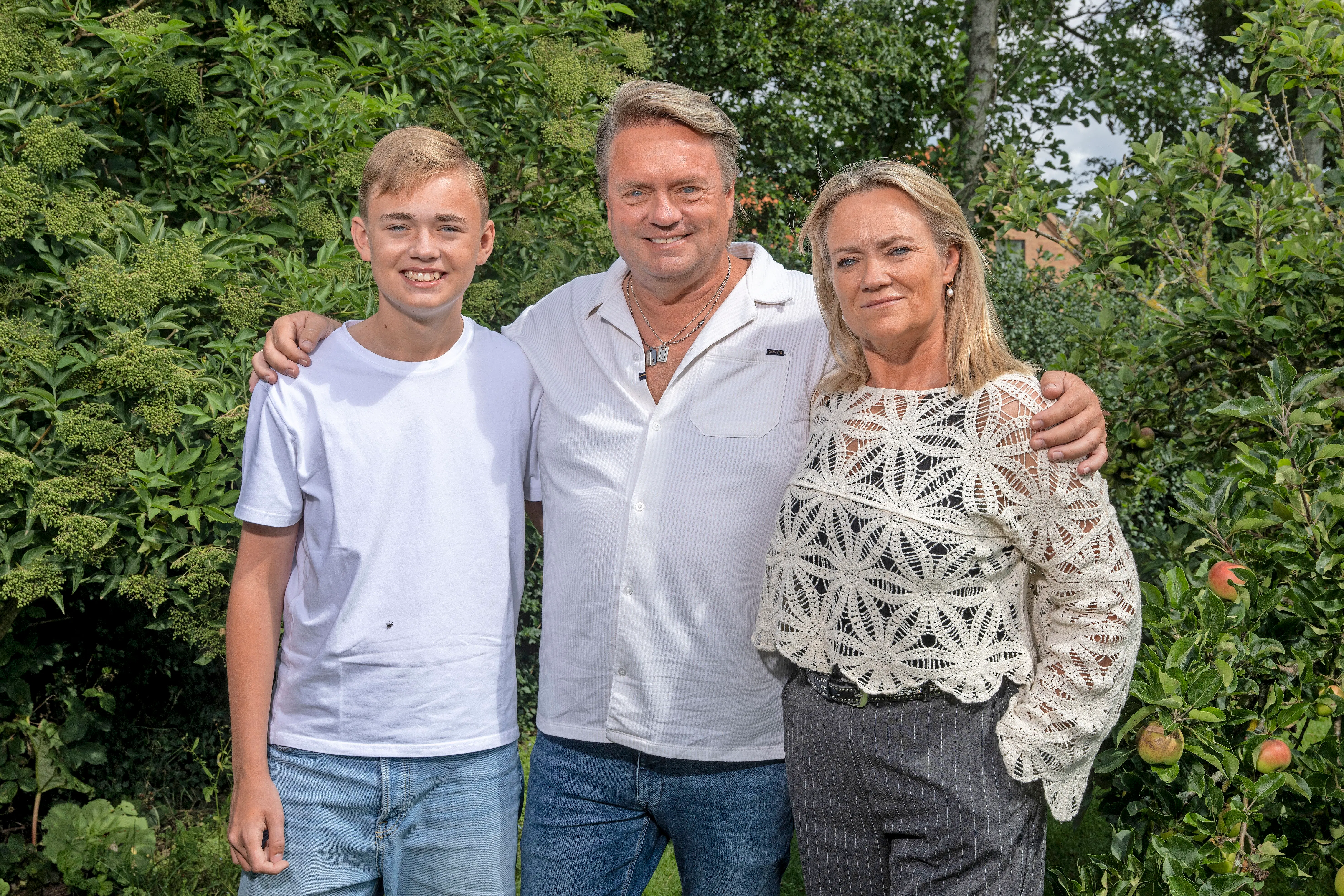 Johnny og Gitte med sønnen Nicklas.