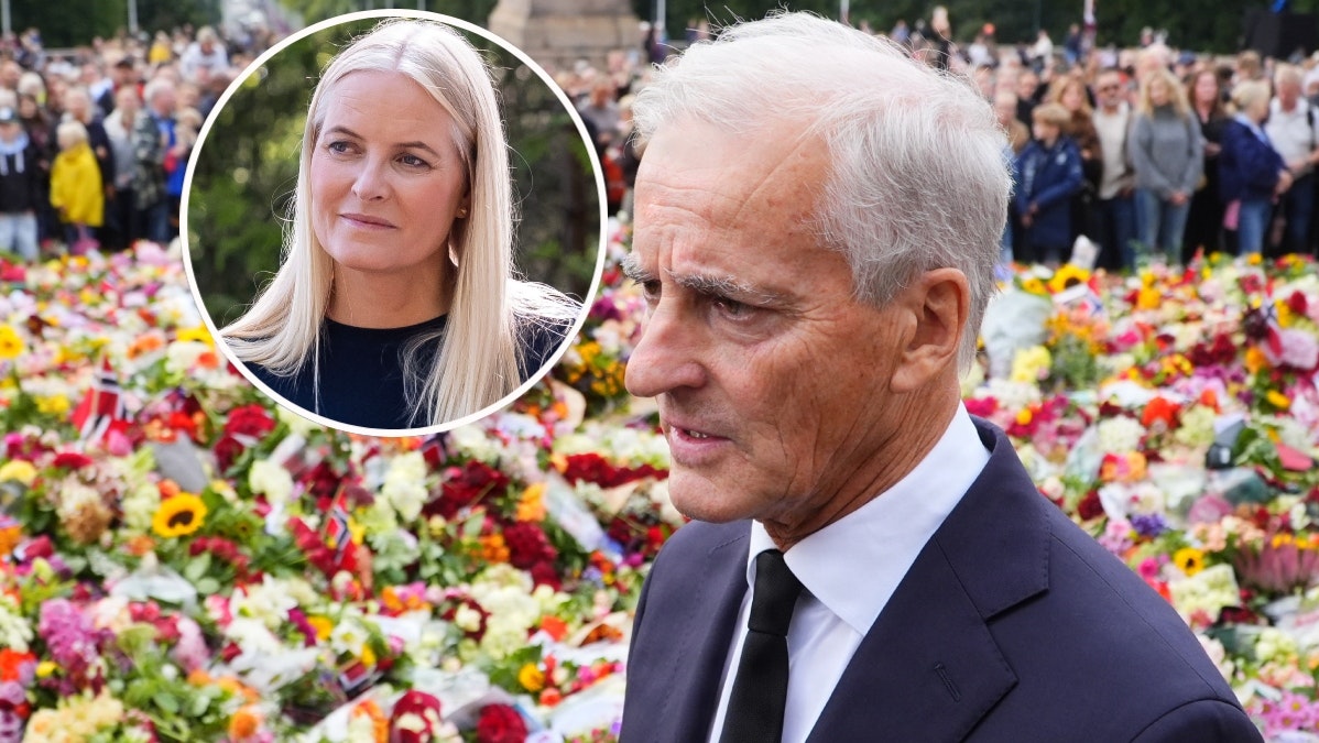 Jonas Gahr Støre efter syning af kong Haralds kiste: Det var godt også at møde dronning Mette-Marit | BILLED-BLADET