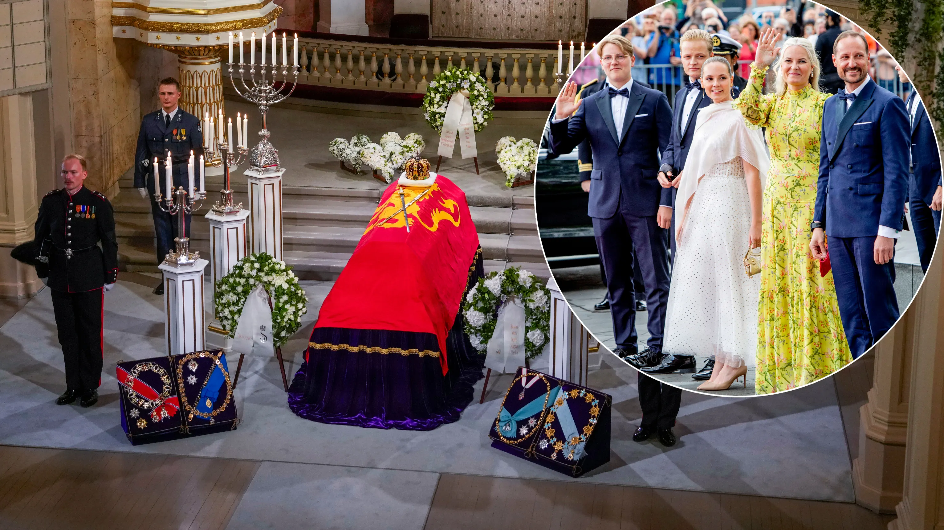 Kongefamilien har sendt en sidste hilsen til kong Harald.