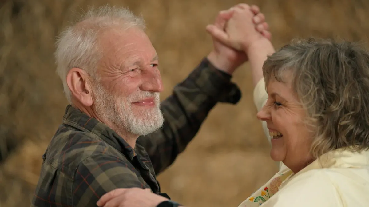 Lasse og Winnie fik en svingom i "Landmand søger kærlighed".