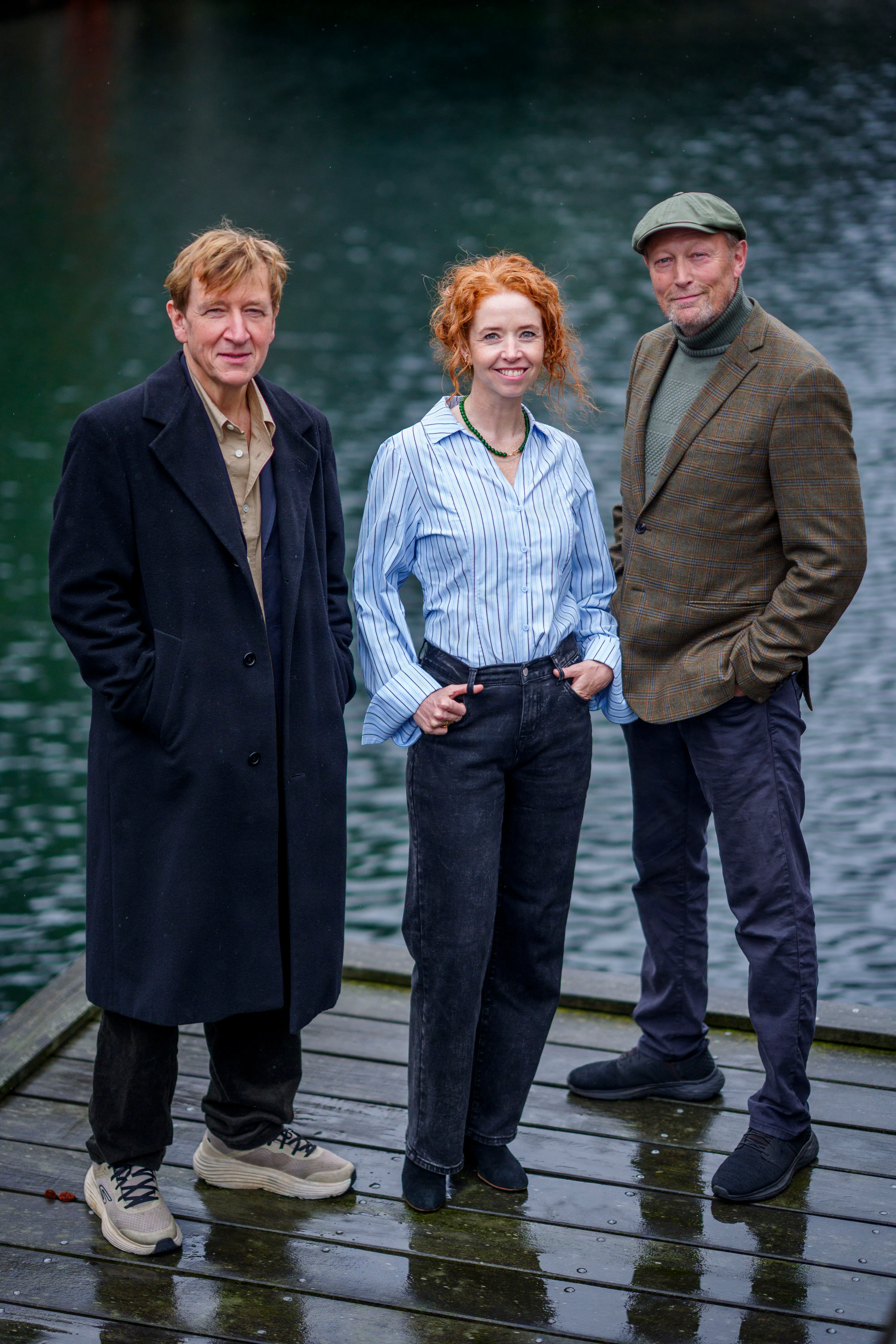 Jens Albinus, Johanne Louise Schmidt og Lars Mikkelsen mødte i sidste uge pressen forud for premieren på "Rivalerne".