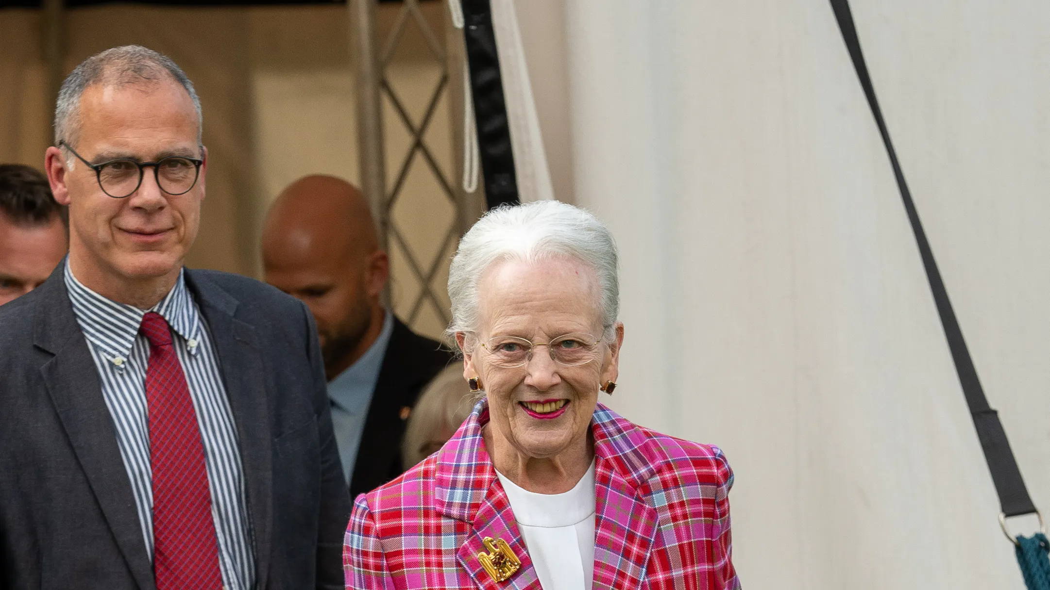 Dronning Margrethe og Michael Bjørn Nellemann.