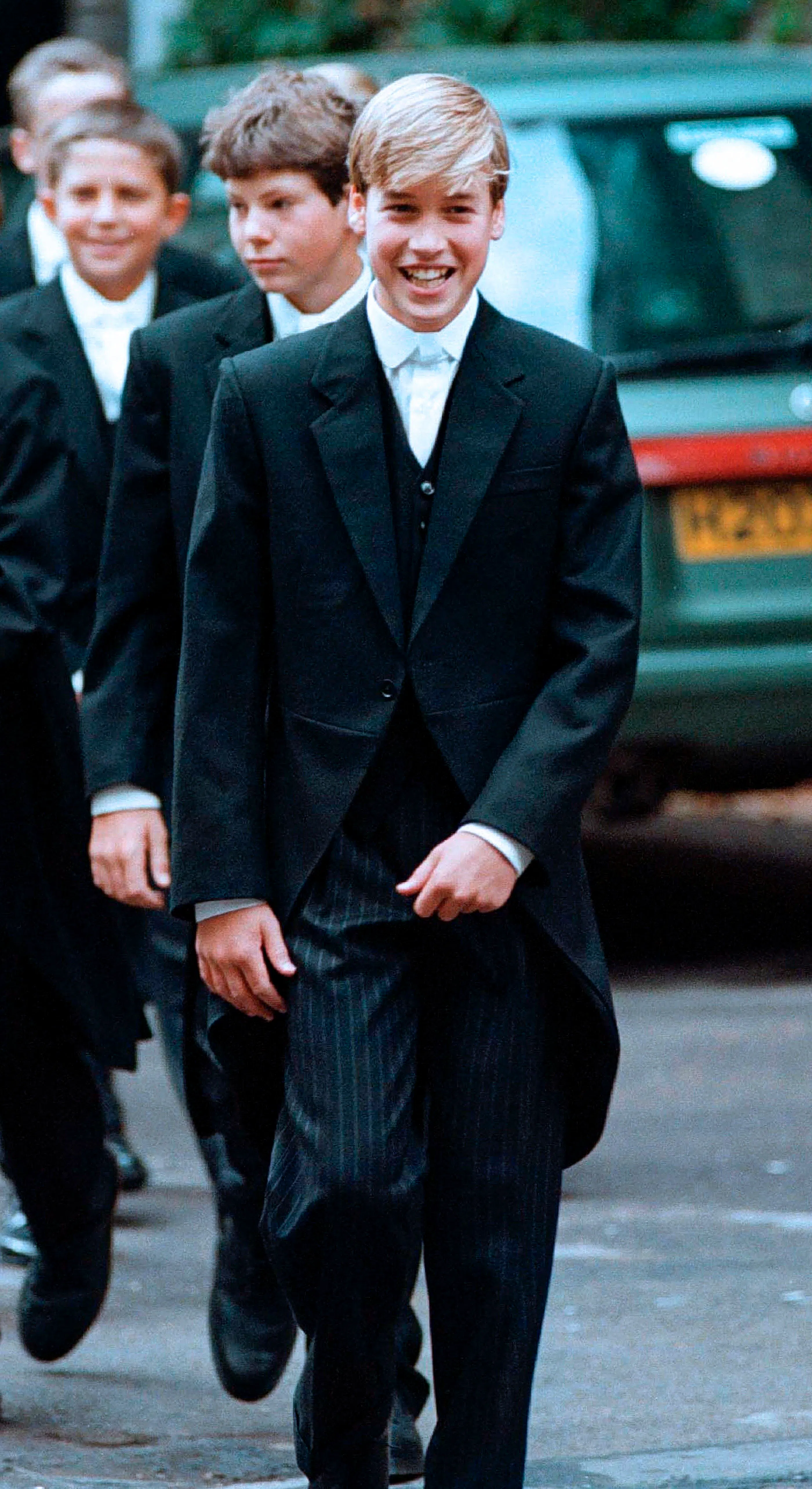 Prins William på Eton i 1995.