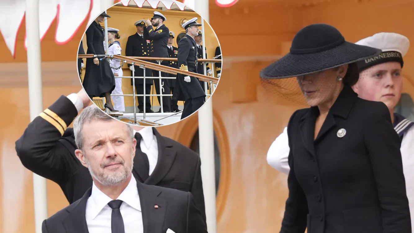 Tøjskift på Kongeskibet: Kong Frederik og dronning Mary holdt kort pause på  Dannebrog | BILLED-BLADET