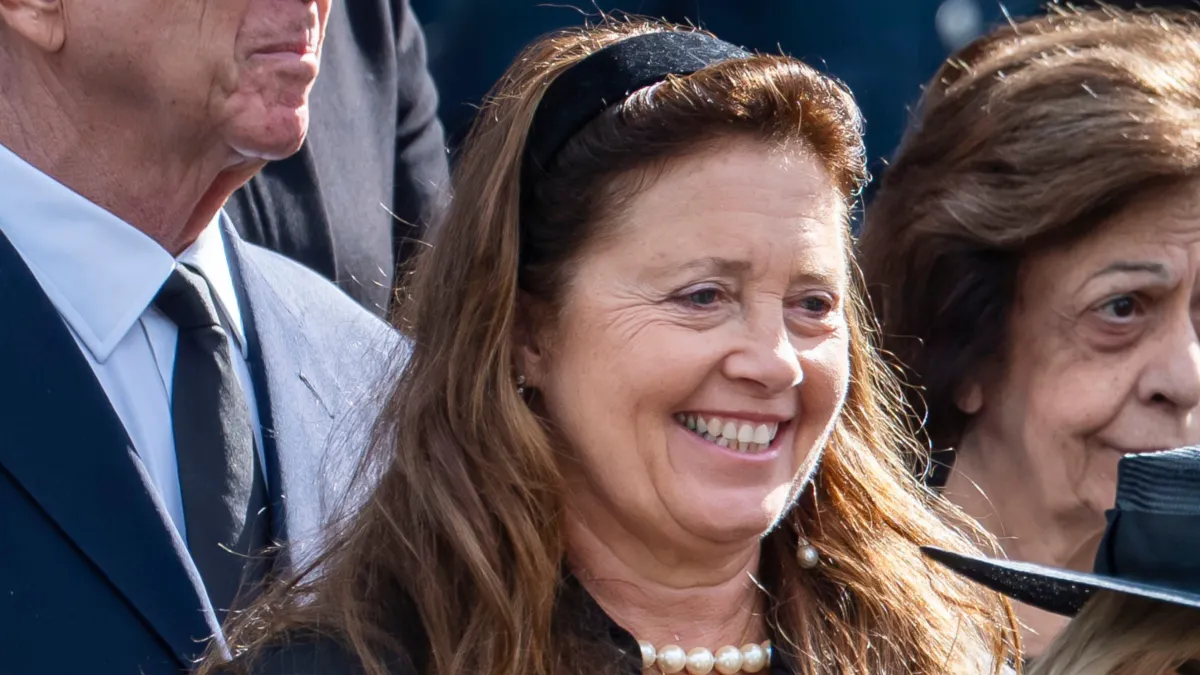 Alexia De Grèce ved kong Haralds begravelse.