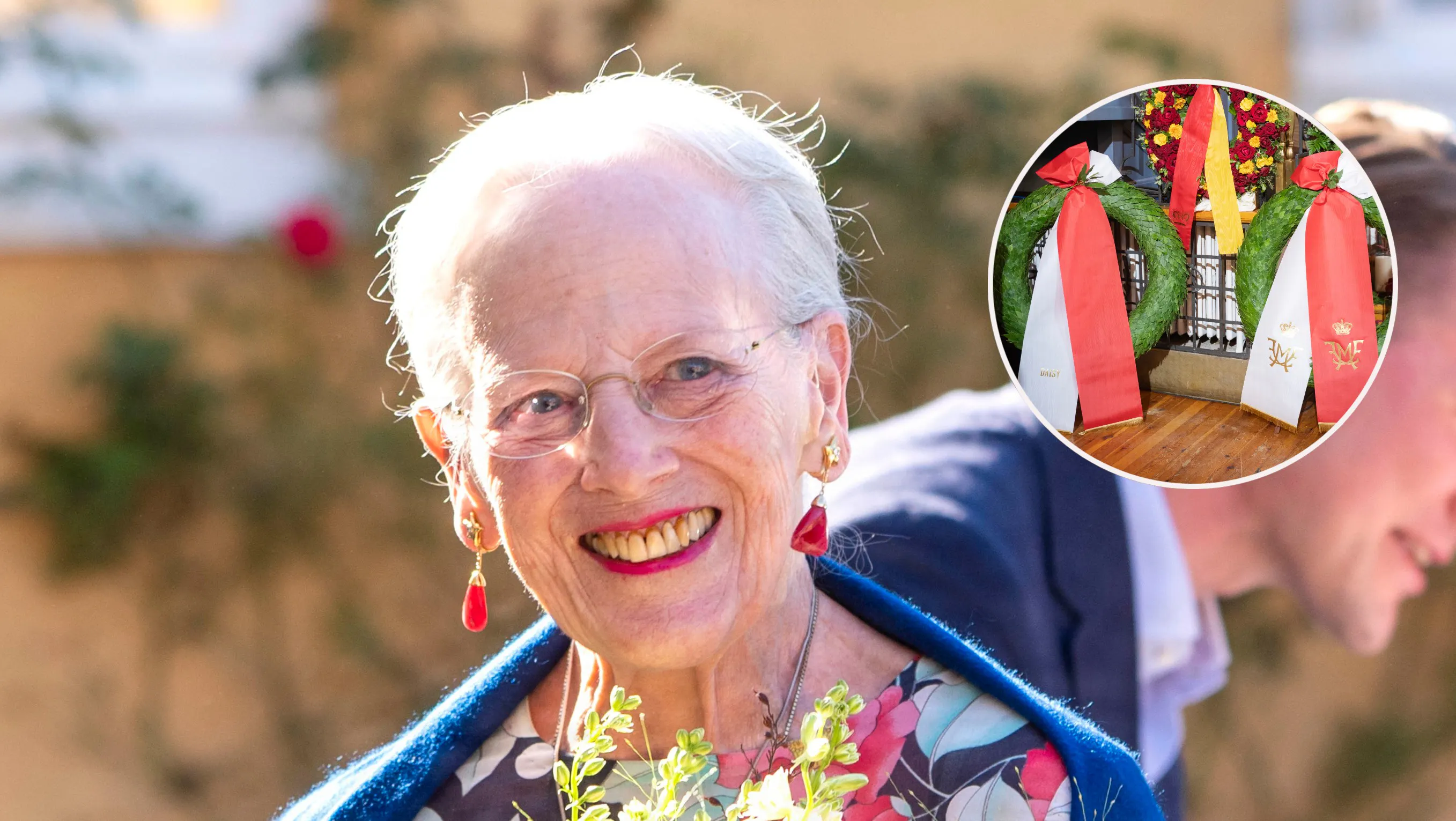 Dronning Margrethes rørende hilsen på båndet siger det hele: Så tæt var hun med prinsesse Astrid | BILLED-BLADET