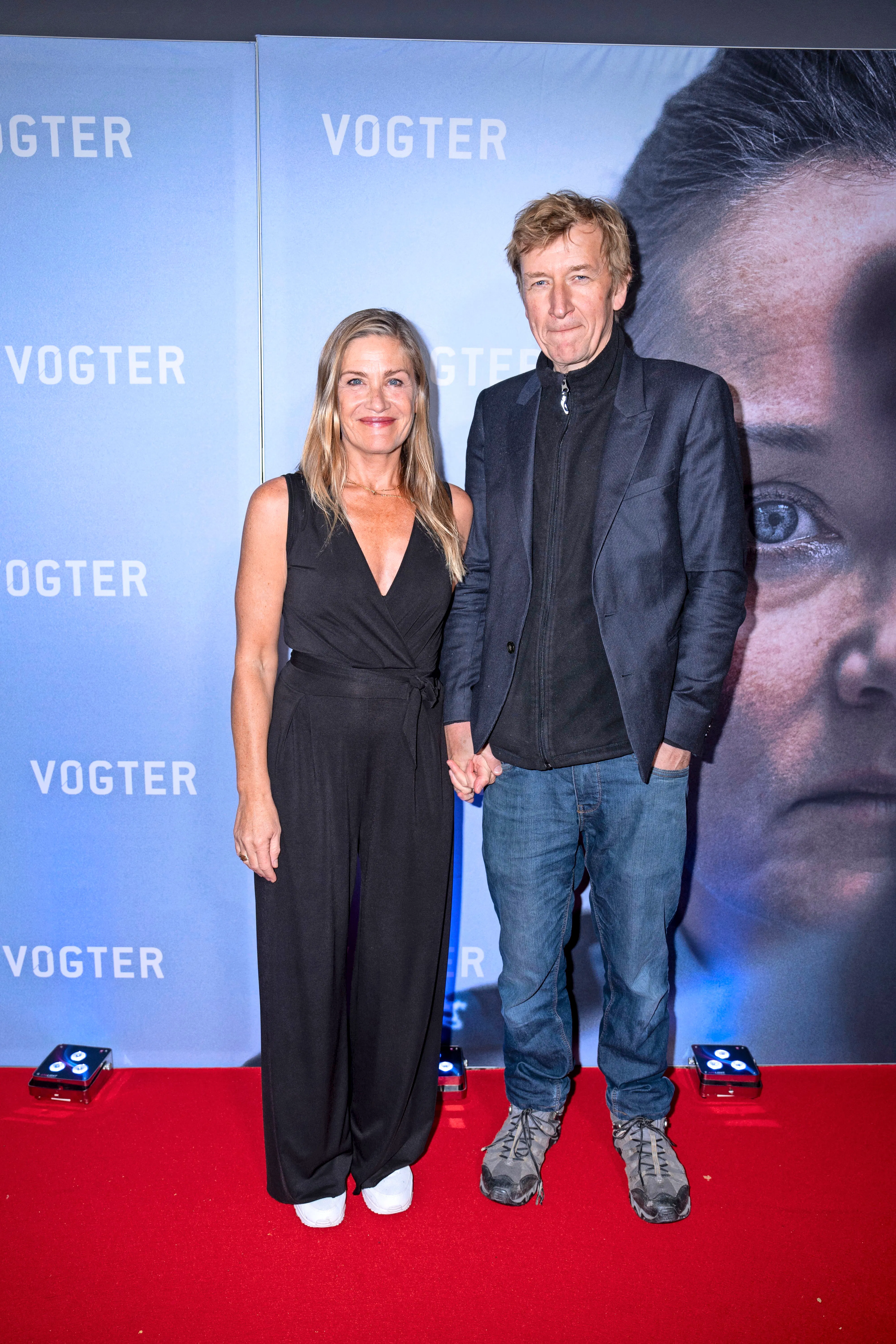 Marina Bouras og Jens Albinus til premiere på filmen "Vogter", som hun spiller med i. 