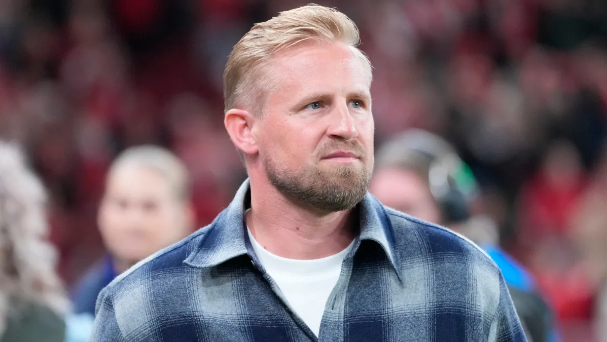 Søde billeder fra Parken: Hustruen og børnene støttede Kasper Schmeichel | BILLED-BLADET