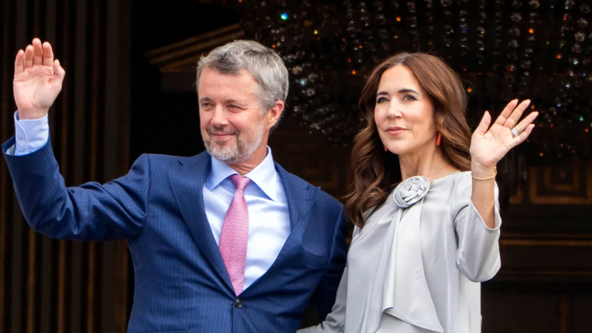 Kong Frederik og dronning Mary i forbindelse med kongens fødselsdag tidligere i år. 