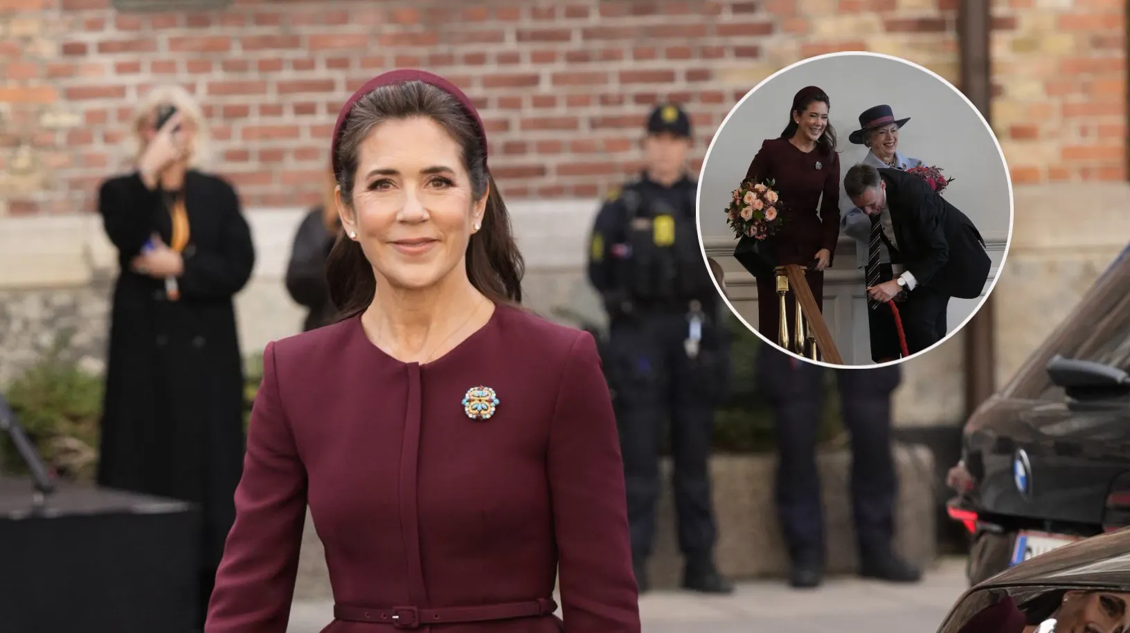 Dronning Mary og prinsesse Benedikte kunne ikke lade vær med at grine.