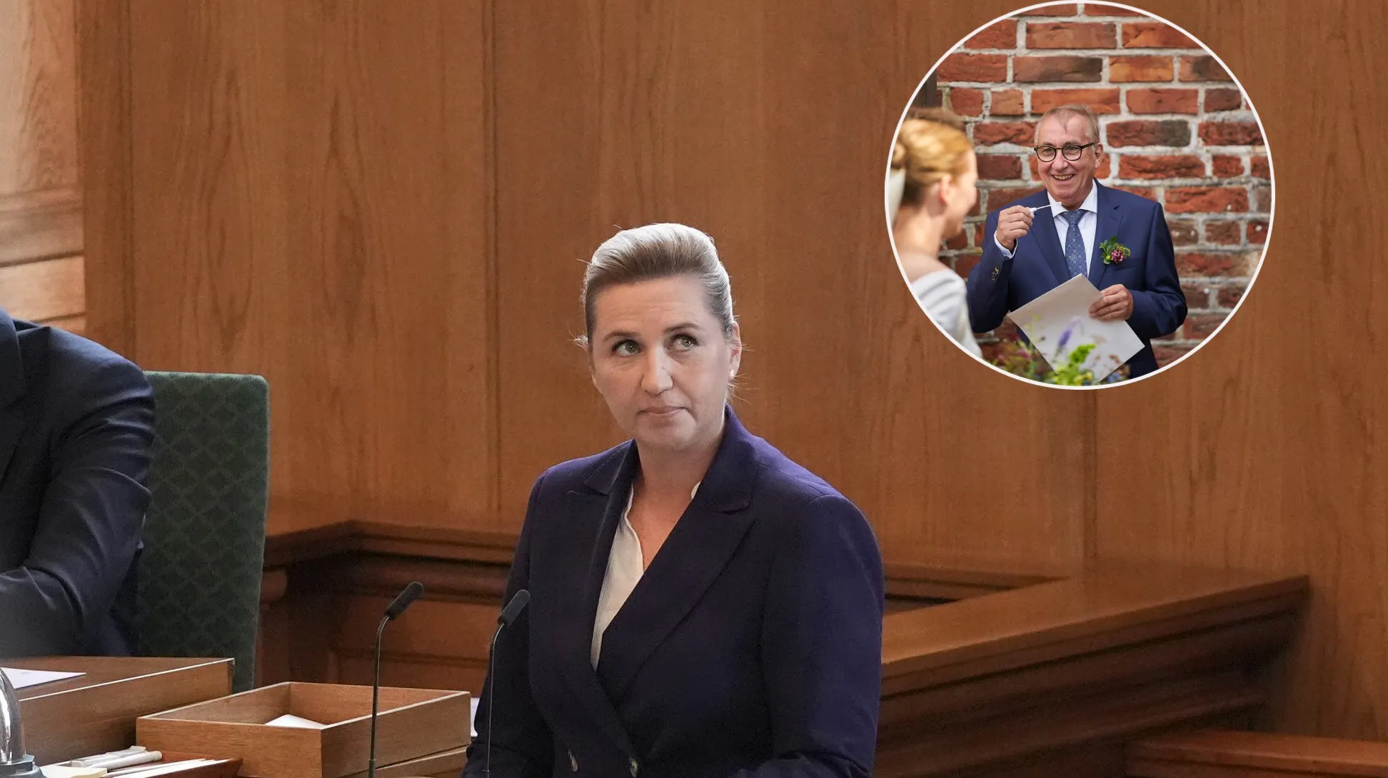 Mette Frederiksen og hendes far, Flemming.