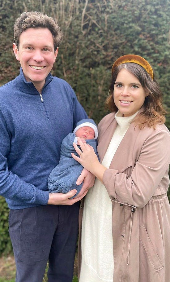 Jack Brooksbank, August Philip og prinsesse Eugenie