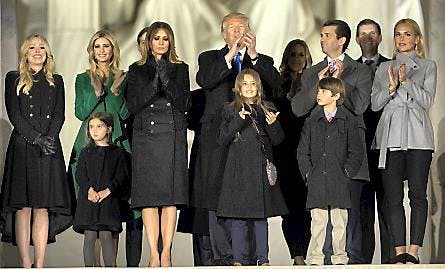 Donald Trump, Melania Trump, Ivanka Trump, Jared Kushner