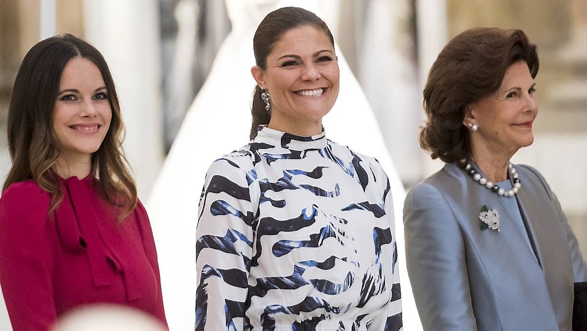 Dronning Silvia, prinsesse Sofia og kronprinsesse Victoria