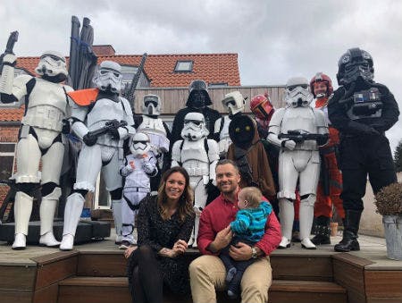 Ralf, Lisbeth og børnene til Star Wars-fødselsdag