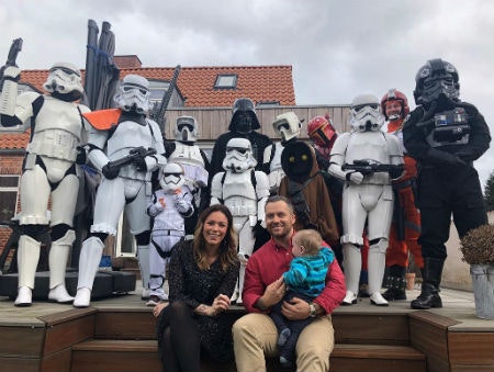 Ralf, Lisbeth og børnene til Star Wars-fødselsdag