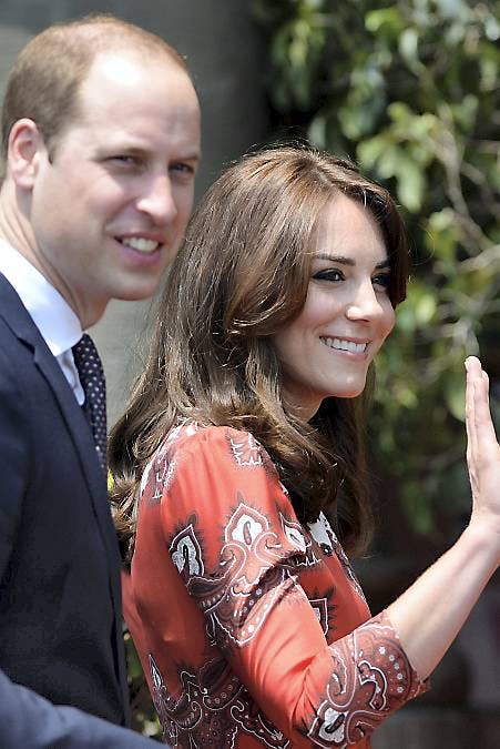 Prins William og hertuginde Catherine.