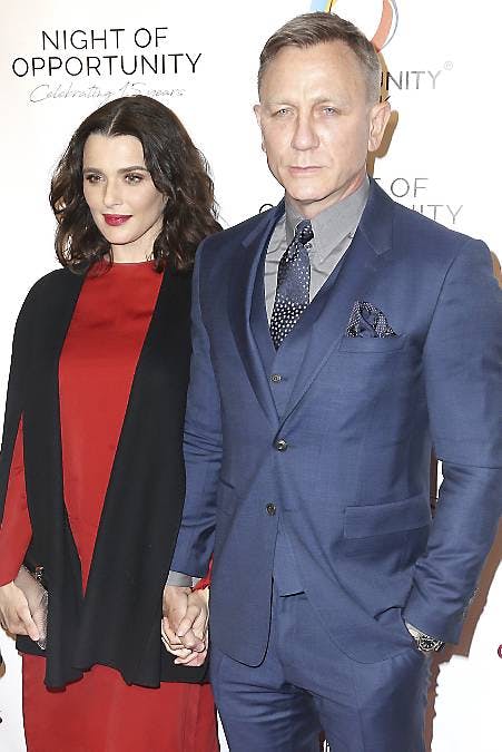 Daniel Craig med sin hustru Rachel Weisz.
