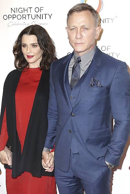 Daniel Craig med sin hustru Rachel Weisz.