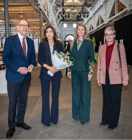 Poul Nyrup Rasmussen, kronprinsesse Mary, Ane Halsboe-Jørgensen og Pernille Rosenkrantz-Theil