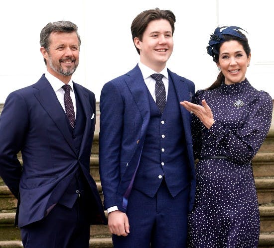 Kronprins Frederik, prins Christian og kronprinsesse Mary