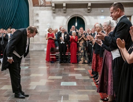 Søren Østergaard og dronning Margrethe