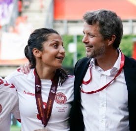 Nadia Nadim og kronprins Frederik