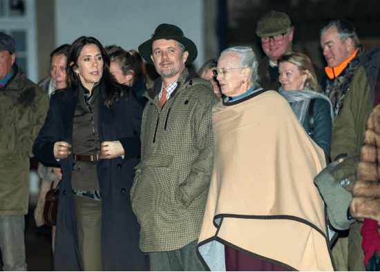 Kronprinsesse Mary, kronprins Frederik og dronning Margrethe