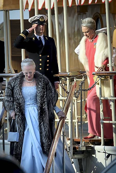 Dronning Margrethe og prinsesse Benedikte.