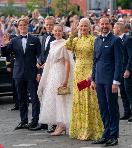 Sverre Magnus, Marius, Ingrid Alexandra, Mette-Marit og Haakon