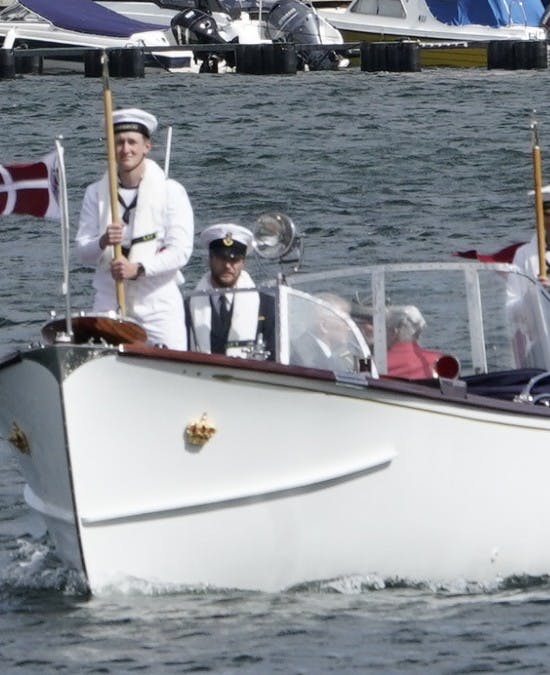 Dronning Margrethe i chaluppen