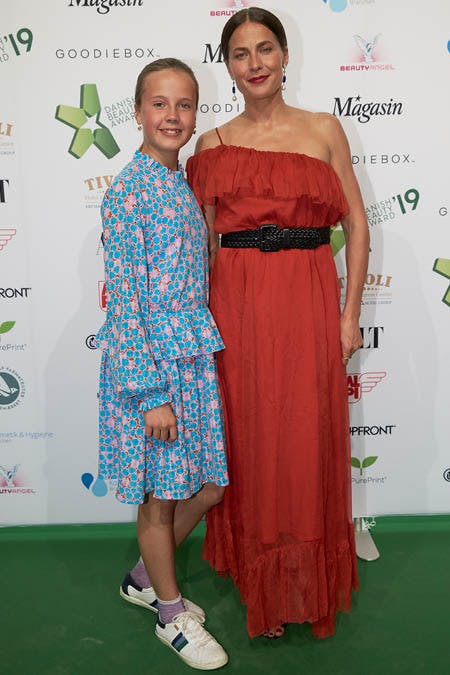 Andrea Elisabeth Rudolph med datteren Isolde