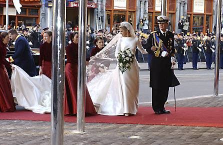 Kong Willem-Alexander og dronning Maximas bryllupsdag 2. februar 2002.